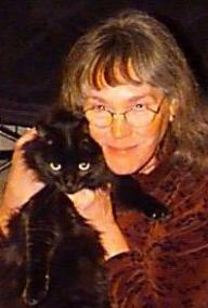 Mari Sloan and Spooky, the wonder cat ...